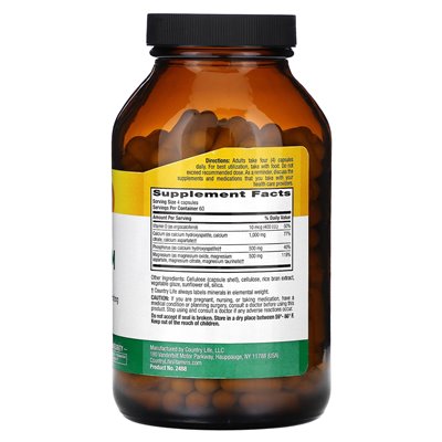 Country Life, Target Mines, Calcium Magnesium mit Vitamin D-Komplex, 240 vegane Kapseln