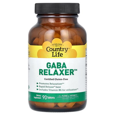 Country Life, GABA Relakser, 90 tabletek