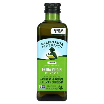 California Olive Ranch, Global Blend, Extra Virgin Olive Oil, Medium, 16,9 Fl Oz (500 ml)