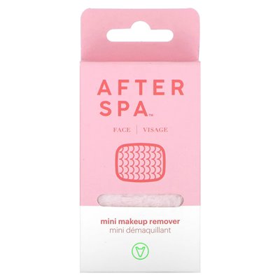 Afterspa, Mini-Make-up-Entferner, Pink, 1 Tuch