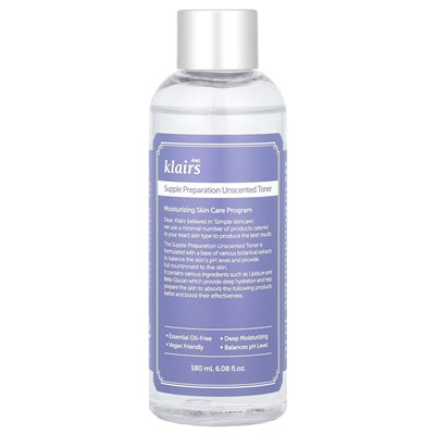 Drogi, Klairs, giętkie przygotowanie bezzapachowe, 6,08 fl oz (180 ml) Drogi, Klairs, giętkie przygotowanie bezzapachowe, 6,08 fl oz (180 ml)