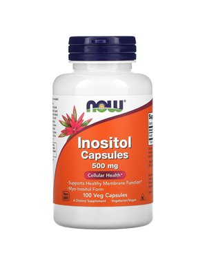 NOW Foods, Inositol Capsules, 500 mg, 100 Veggie Capsules NOW Foods, Inositol Capsules, 500 mg, 100 Veggie Capsules