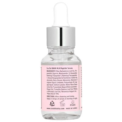 Cos de Baha, P, MA Peptide Serum, 1 Fl Oz (30 ml)