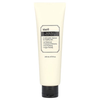 Dear Klairs Gentle Black Facial Cleanser, 4.73 fl oz (140 ml)