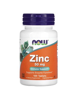 NOW Foods, Cynk, 50 mg, 100 Tabletek