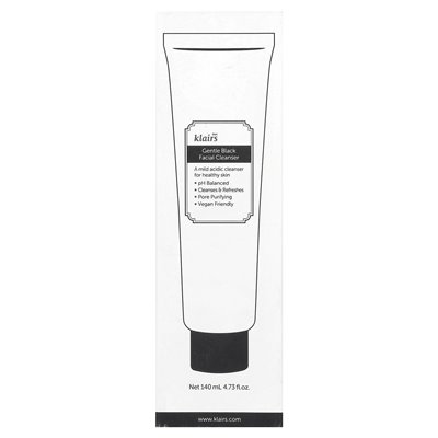 Dear Klairs Gentle Black Facial Cleanser, 4.73 fl oz (140 ml)