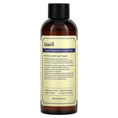 Drogi, Klairs, Supple Preparation Toneer, 6.08 Fl Oz (180 ml)