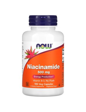 NOW Foods, Niacinamide, 500mg, 100 Vegetarian Capsules