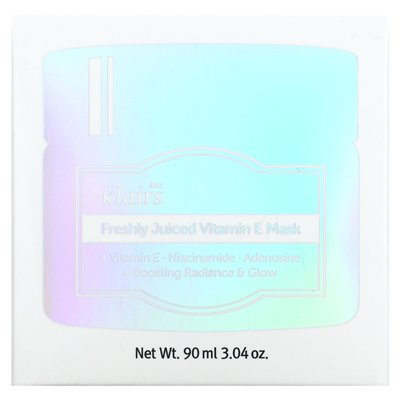 Drogi, Klairs, świeżo wyrzucana maska ​​kosmetyczna witaminy E, 3,04 uncji (90 ml)