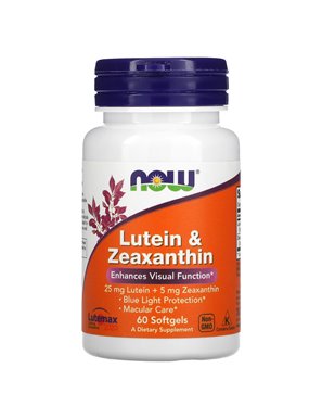NOW Foods, Lutein & Zeaxanthin, 60 Weichkapseln NOW Foods, Lutein & Zeaxanthin, 60 Weichkapseln
