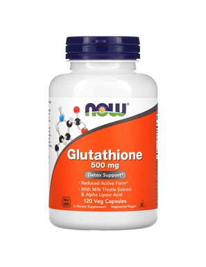 NOW Foods, Glutathione, 500 mg, 120 kapsułek roślinnych NOW Foods, Glutathione, 500 mg, 120 kapsułek roślinnych
