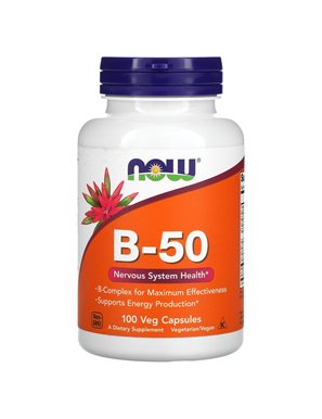 NOW Foods, B-50, 100 Veggie Capsules