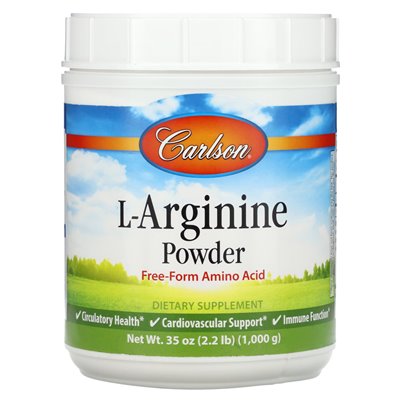 Carlson, L-Arginin-Pulver, 2,2 lbs (1000 g)