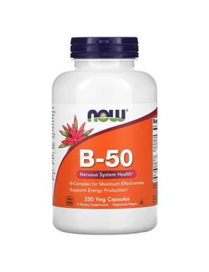 NOW Foods, B-50, 250 Veggie Capsules NOW Foods, B-50, 250 Veggie Capsules