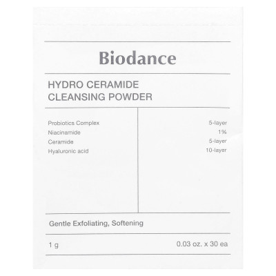 Biodance, proszek do czyszczenia ceramidowego hydro, 30 opakowań, 0,03 uncji (1 g) Biodance, proszek do czyszczenia ceramidowego hydro, 30 opakowań, 0,03 uncji (1 g)