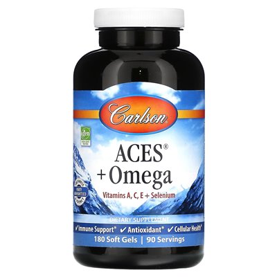 Carlson, Aces + Omega, 180 softgels