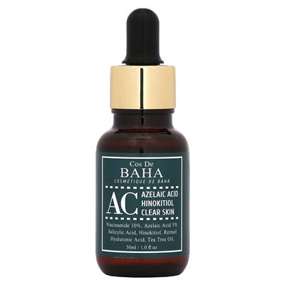 Cos de Baha, AC, Azelainsäure Hinokithiol Clear Skin, 1 Fl Oz (30 ml)