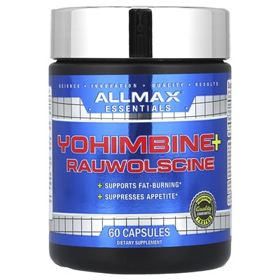 Allmax, yohimbine + rauwolscine, 60 kapsułek