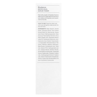 Biodance, mikro podwójny toner surowicy, 5,07 Fl Oz (150 ml)