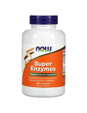 NOW Foods, Super Enzymes Enzyme Complex, 180 Capsules