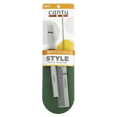 Cantu, Style, Part &amp Twist Set, 2 grzebienia