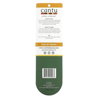 Cantu, Style, Part &amp Twist Set, 2 grzebienia