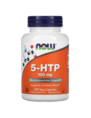 NOW Foods, 5-HTP, 100mg, 120 Vegetarian Capsules NOW Foods, 5-HTP, 100mg, 120 Vegetarian Capsules