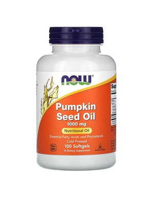 NOW Foods, Kürbiskernöl, 1000 mg, 100 Softgel-Kapseln (500 mg pro Softgel-Kapsel) NOW Foods, Kürbiskernöl, 1000 mg, 100 Softgel-Kapseln (500 mg pro Softgel-Kapsel)
