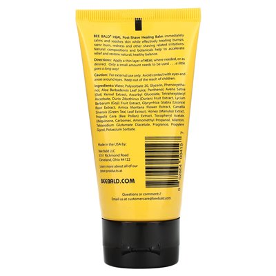 Pszczoła łysa, lecząca głowa i twarz, balsam leczniczy po goleniu, 2 fl oz (59 ml)