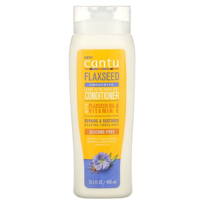 Cantu, wygładzanie wygładzania siemienia lnianego lub odżywka do płukania, 13,5 fl oz (400 ml) Cantu, wygładzanie wygładzania siemienia lnianego lub odżywka do płukania, 13,5 fl oz (400 ml)