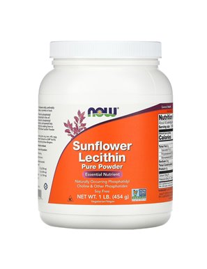 NOW Foods, Lecytyna z Nasion Szafranu, Czysty Proszek, 1 funt (454 g) NOW Foods, Lecytyna z Nasion Szafranu, Czysty Proszek, 1 funt (454 g)