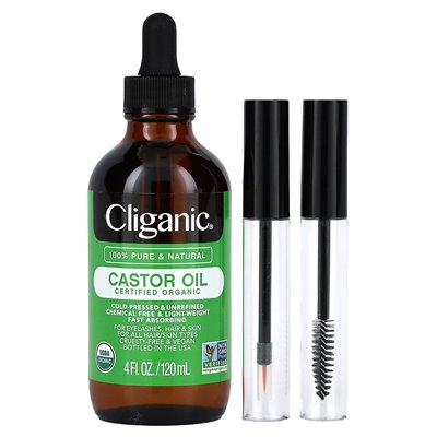 Ciganic, organiczny olej rycynowy, 4 fl oz (120 ml)
