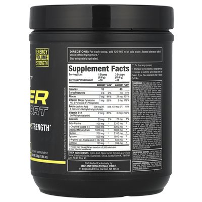 Allmax, Impact ™ Igniter Sport, przed treningiem, Blue Raspberry, 11,64 uncji (330 g)