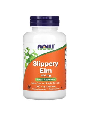 NOW Foods, Slippery Elm, 400 mg, 100 veg capsules NOW Foods, Slippery Elm, 400 mg, 100 veg capsules