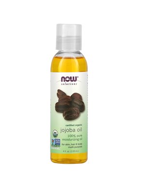 NOW Foods, Rozwiązania, Certyfikowany Organiczny Olej Jojoba, 4 fl oz (118 ml)