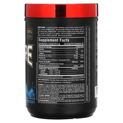 Allmax, Aminocore ™ BCAA, Blue Raspberry, 0,69 funtów (315 g) Allmax, Aminocore ™ BCAA, Blue Raspberry, 0,69 funtów (315 g)