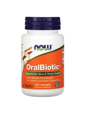 NOW Foods, OralBiotic, 60 lozenges NOW Foods, OralBiotic, 60 lozenges