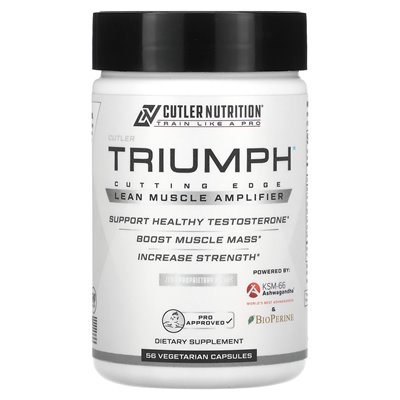 Cutler Nutrition, Triumph, Lean Muscle Booster, 56 Vegetarian Capsules