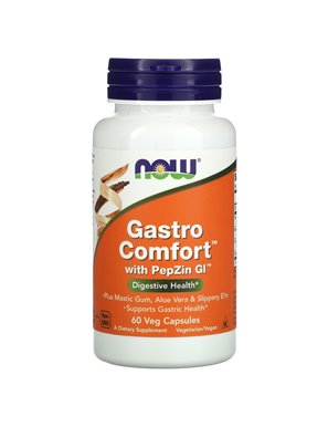 NOW Foods, Gastro Comfort with PepZin GI, 60 veg capsules
