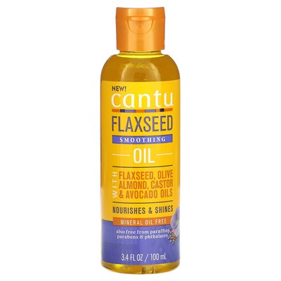 Cantu, olej wygładzający siemienie lniane, 3,4 fl oz (100 ml) Cantu, olej wygładzający siemienie lniane, 3,4 fl oz (100 ml)