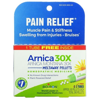 Boiron, Arnica 30x, 3 Tuben mit je ca. 80 Granulatkörner