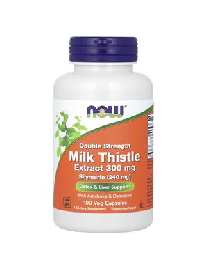 NOW Foods, Milk Thistle Extract, Double Strength, 300mg, 100 Veg Capsules NOW Foods, Milk Thistle Extract, Double Strength, 300mg, 100 Veg Capsules