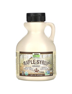 NOW Foods, Real Food, Organic Maple Syrup, Grade A, Dark Color, 16 oz (473 ml)