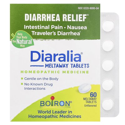 Boiron, dialacia®, ulga biegunkowa, niezmienione, 60 tabletek Meltaway Boiron, dialacia®, ulga biegunkowa, niezmienione, 60 tabletek Meltaway