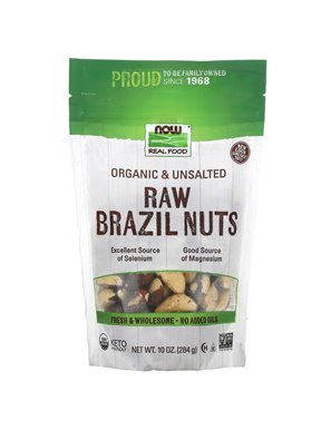 NOW Foods, Real Food, Bio-Paranüsse, ungesalzen, 10 oz (284 g)