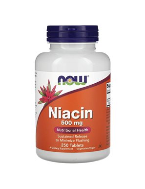 NOW Foods, Niacin, 500mg, 250 Tablets