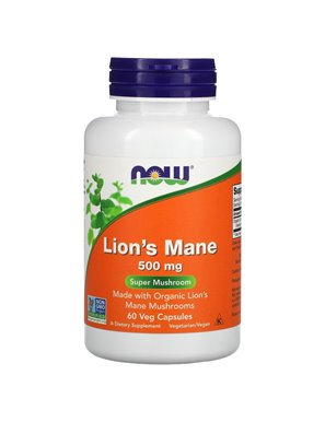 NOW Foods, Löwenmähne, 500 mg, 60 vegetarische Kapseln NOW Foods, Löwenmähne, 500 mg, 60 vegetarische Kapseln