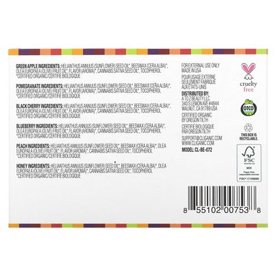 Kliganiczny, organiczny balsam do ust, 6 pakietów, 0,15 uncji (4,25 g)