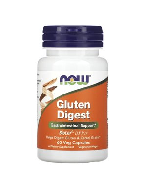 NOW Foods, Gluten Digest, 60 Vegetarian Capsules NOW Foods, Gluten Digest, 60 Vegetarian Capsules