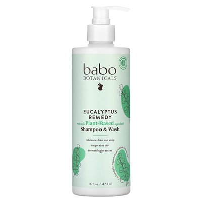 Babo Botanicals, Eukaliptus Remedy Shampoo &amp Wash, 16 Fl Oz (473 ml)